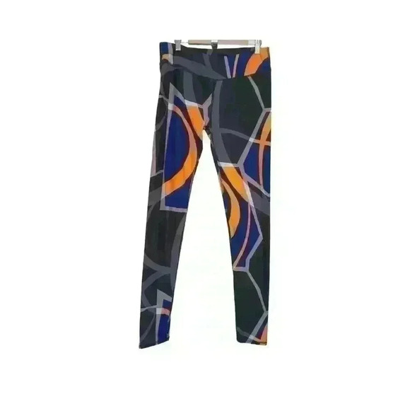 Fabletics Powerhold Leggings Black Blue Orange - Picture 2 of 9
